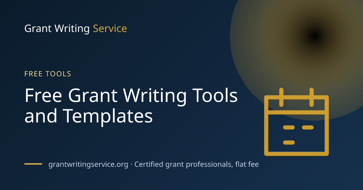Free Grant Writing Tools and Templates | GWS